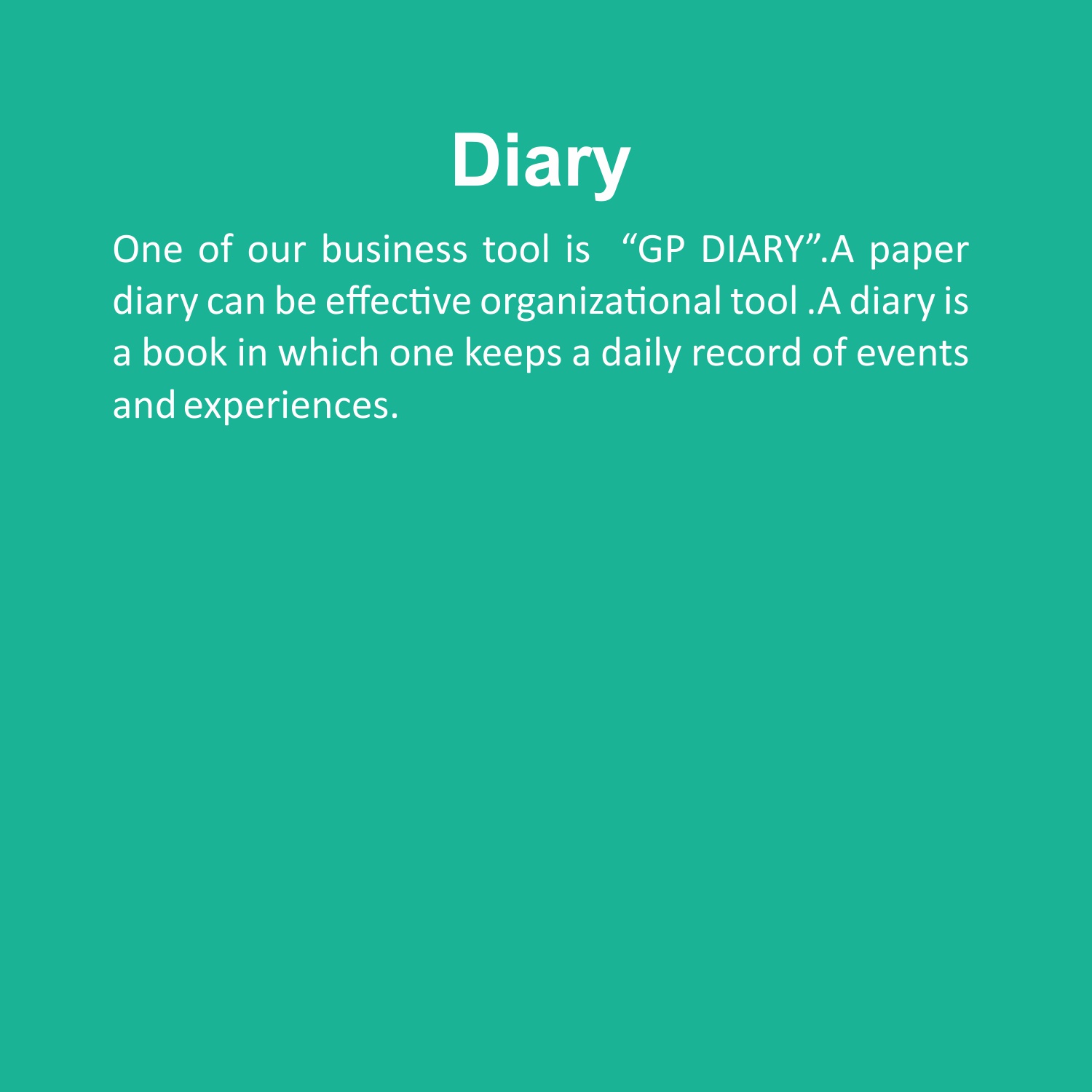 diary 