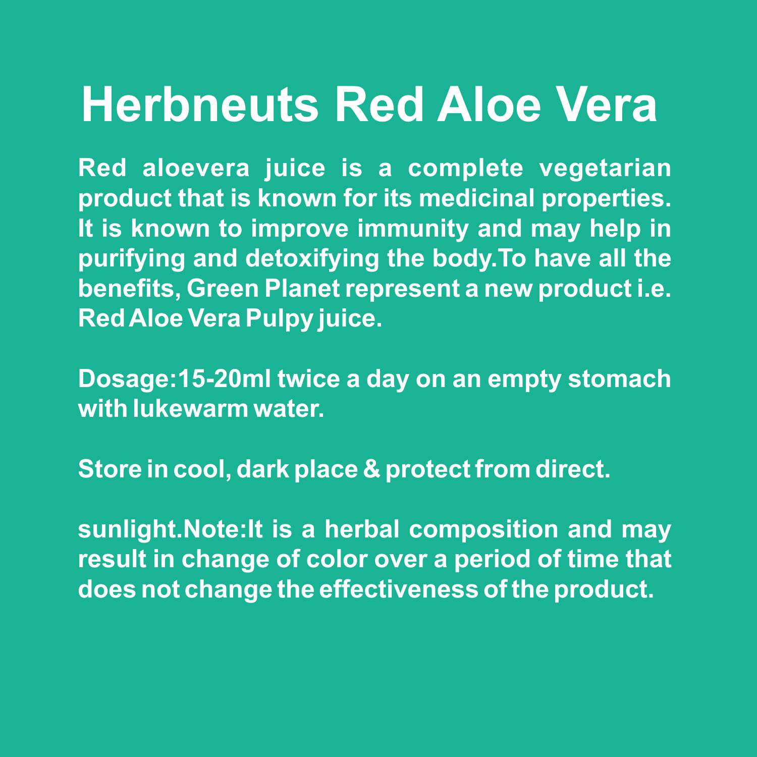 Red aloe vera juice 